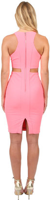 Elizabeth and James Lela Cutout Dress in Coral