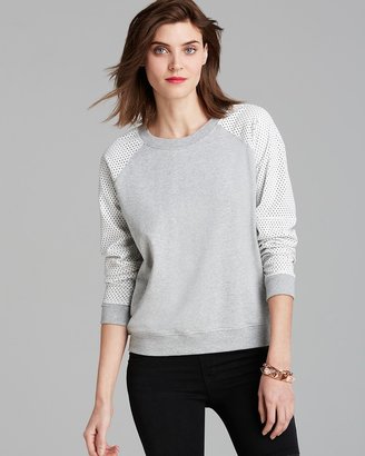 Aiko Sweatshirt - Lycia Leather Sleeve