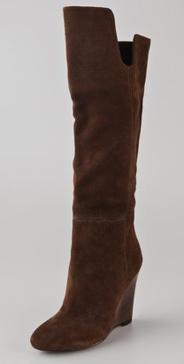 House Of Harlow Sillia Suede Wedge Boots