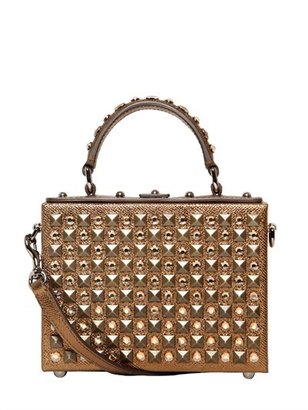 Dolce & Gabbana Small Leather Dolce Bag With Swarovski