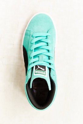Puma Teal Suede Classic Mid-Top Sneaker