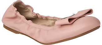 LK Bennett Flat Ballerina Leather Pumps, Ballerina Pink