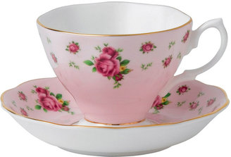 Royal Albert Pink Vintage Teacup & Saucer Set