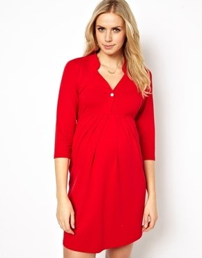Isabella Oliver Loungwear Dress - scarlet