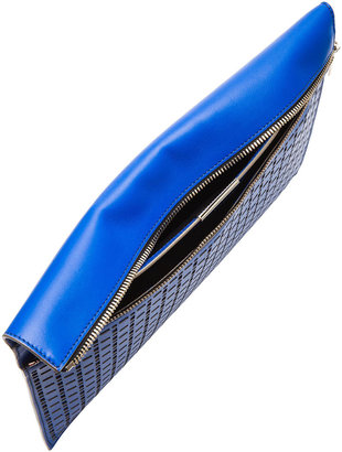 Victoria Beckham Large Zip Pouch in Bright Blue
