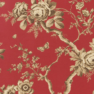 Ralph Lauren Home Ashfield Floral Wallpaper - PRL027/09 - Balmoral Red