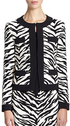 Moschino Cheap & Chic Moschino Cheap And Chic Zebra-Print Jacket