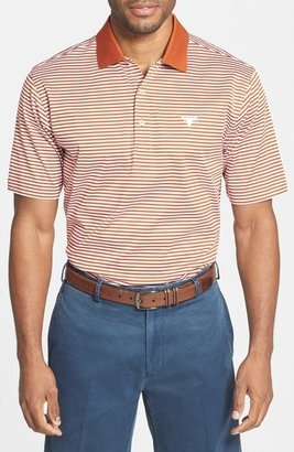 Peter Millar 'Texas Longhorns' Regular Fit Stripe Cotton Lisle Polo