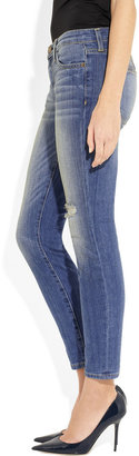 Current/Elliott The Stiletto cropped low-rise skinny jeans