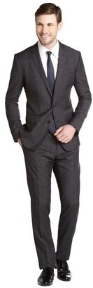 Dolce & Gabbana dark grey virgin wool 2 button suit with flat front pants