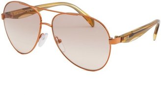 Emilio Pucci Women's Aviator Rose-Tone Sunglasses