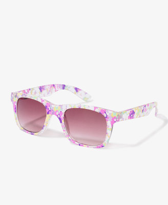 Forever 21 F4331 Floral Wayfarer Sunglasses