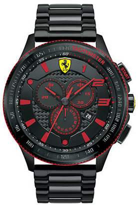 Ferrari Men's Scuderia XX Black & Red Watch
