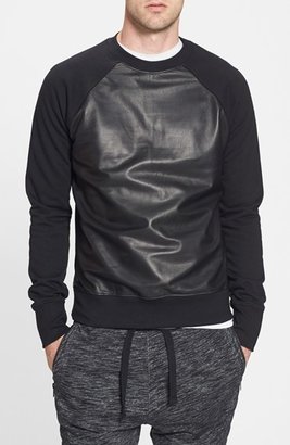 Rogue Leather Panel Crewneck Sweatshirt