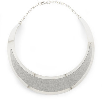 Impulse Women's Structured Necklace - Silver