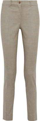 Michael Kors Samantha houndstooth stretch-wool skinny pants