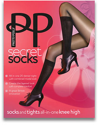 Pretty Polly Secret Socks All-In-One Tights