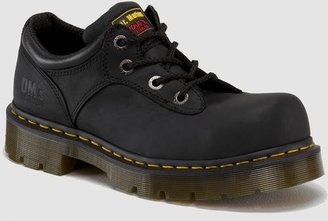 Dr. Martens Work Unisex Naseby ST 4 Tie Shoe Black Industrial Greasy Oxford UK 12 (US Men's 13) Medium