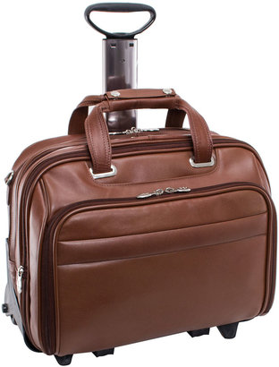 McKlein McKleinUSA Midway 15.6 Leather Fly-Through Checkpoint-Friendly Detachable Wheeled Laptop Briefcase