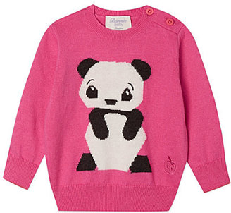 Bonnie Baby Panda intarsia sweater 3-24 months