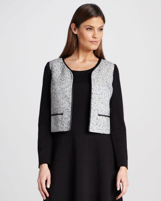 Kay Unger New York Long-Sleeve Tweed Jacket