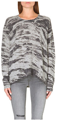 Enza Costa Printed cashmere jumper