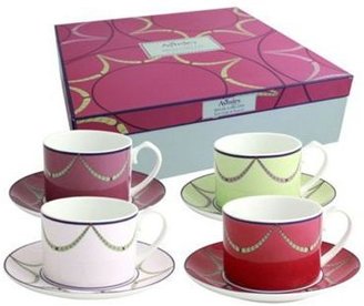 Aynsley China Garland 4 cups and saucers set.