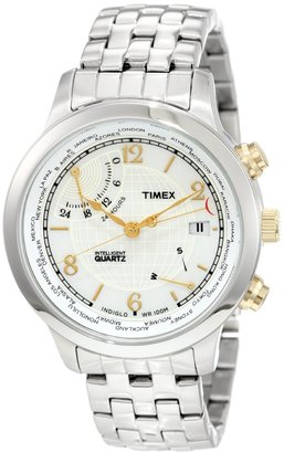 Timex Men's IQ T2N613 Silver Stainless-Steel Quartz Watch