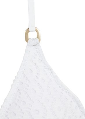 Melissa Odabash Key West white crochet triangle bikini top