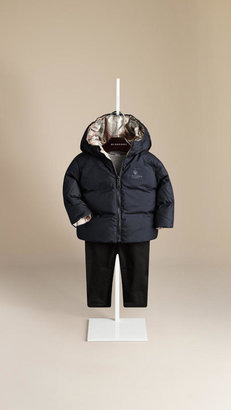 Burberry Check-Lined Puffer Jacket