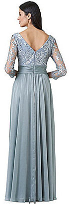 Adrianna Papell Woman Sequin Lace Bodice Gown