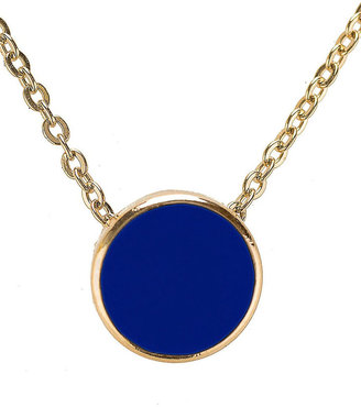 American Apparel Royal Blue Circle Necklace