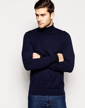 Ben Sherman Jumper with Roll Neck - Navy