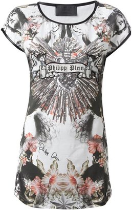 Philipp Plein floral print T-shirt