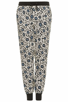Topshop Quilted Floral Joggers