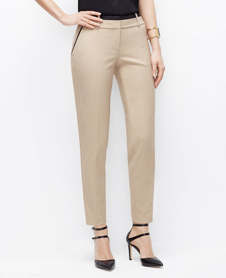 Ann Taylor Tall Curvy Piped Ankle Pants