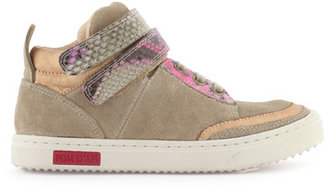 Pom D'Api suede leather high top trainers