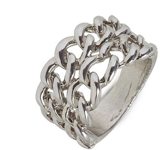 BaubleBar Silver Chain Ring