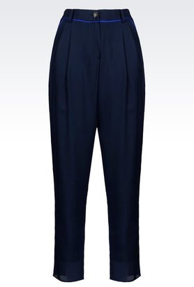 Emporio Armani Trousers - Trousers with tucks