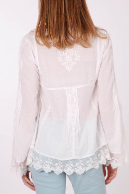 handpicked by birds Embriodered and Lace Tunic Top