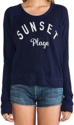 SUNDRY Sunset Cropped Pullover