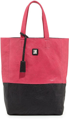 Kooba V Couture by Kami Colorblock Faux Leather Tote Bag, Fuchsia/Black