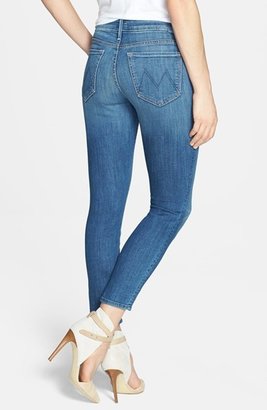 Mother 'The Looker' Crop Skinny Jeans (Medium Kitty)