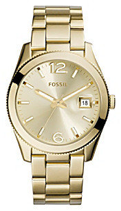 Fossil Women's Perfect Boyfriend Goldtone Stainless Steel Bracelet Watch