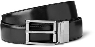 Dunhill 3cm Black Reversible Leather Belt