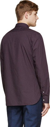 Burberry Purple Paisley Shirt