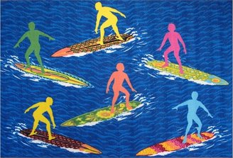 Fun Rugs Surf Time Surfers Rug