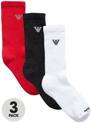 Emporio Armani Mens Sports Socks (3 Pack)