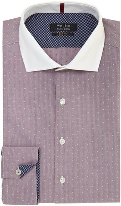 Simon Carter Men's Contrast Collar Slim Fit Shirt