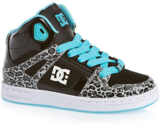 DC Rebound SE Youth Shoe  Girls  Trainers Shoes - Black Ringer